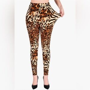 BNWOT Amazon animal print/leopard print leggings